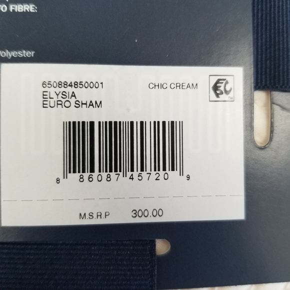 Ralph Lauren Park Row Elysia Euro Sham Cream New - Picture 6 of 9